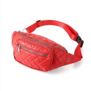 NEW SELINI NEW YORK women's quilted vegan leather fanny pack belt & crossbody sl